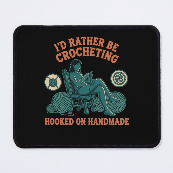 Item preview, Id Rather Be Crocheting Crochet Lover Knitting designed and sold by LuminOrb.