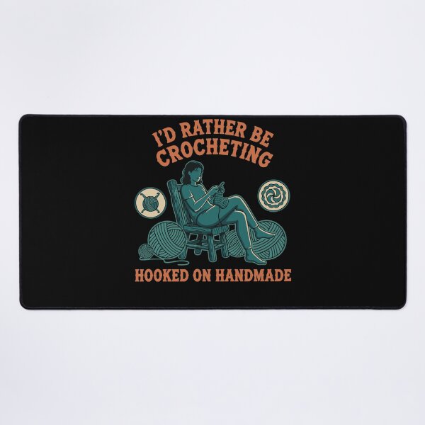 Item preview, Id Rather Be Crocheting Crochet Lover Knitting designed and sold by LuminOrb.