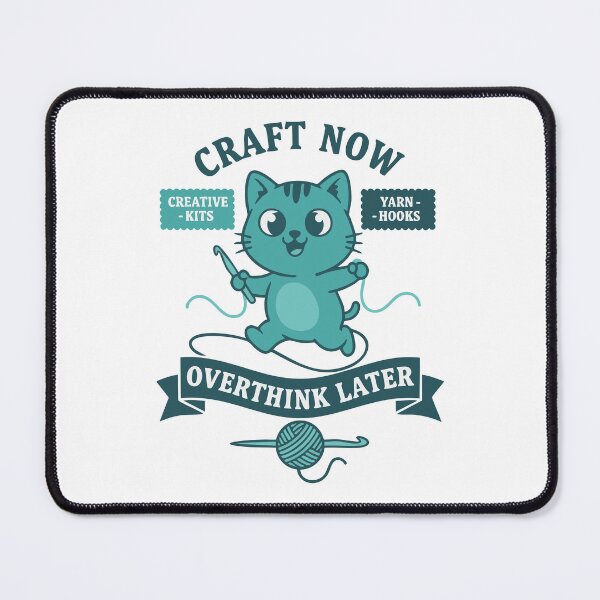 Item preview, Craft Now Overthink Later Crochet Lover Cat designed and sold by LuminOrb.