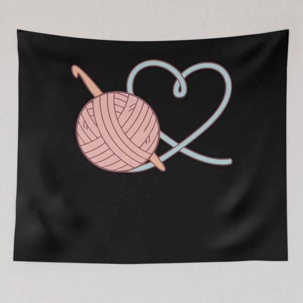 Item preview, Funny Crochet Heart Crochet Hook Yarn Lovers designed and sold by LuminOrb.