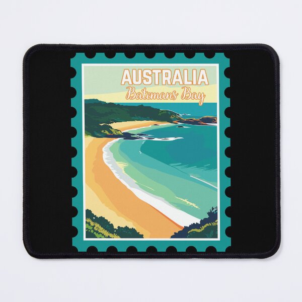 Item preview, Batemans Bay in New South Wales, Australia, Vintage Travel Stamp Illustration designed and sold by MaateoDesign.