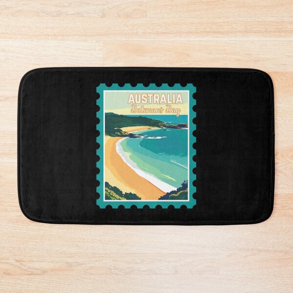 Item preview, Batemans Bay in New South Wales, Australia, Vintage Travel Stamp Illustration designed and sold by MaateoDesign.