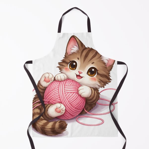 Item preview, Playful cat with a ball of yarn designed and sold by DrizzyV.