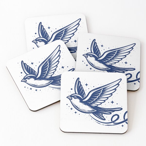 Item preview, Bird in flight – two-color urban illustration designed and sold by DrizzyV.