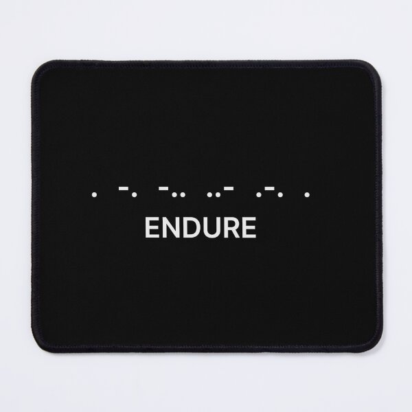 Item preview, ENDURE in Morse Code – Minimal Typography Design designed and sold by LOBO VALENTI.