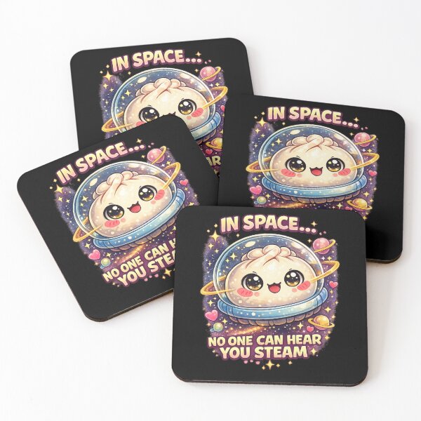 Item preview, In Space No One Can Hear You Steam – Cute Bao Astronaut Shirt designed and sold by Kevin Shearer.