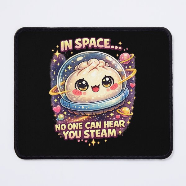 Item preview, In Space No One Can Hear You Steam – Cute Bao Astronaut Shirt designed and sold by Kevin Shearer.