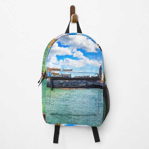 Item preview, Porthleven, Cornwall, England, Colorful Seaside Village with Clock Tower designed and sold by Paul Thompson Photography.
