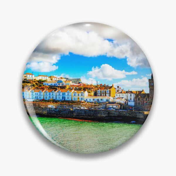 Item preview, Porthleven, Cornwall, UK, Seaside Village with Blue Sky designed and sold by Paul Thompson Photography.