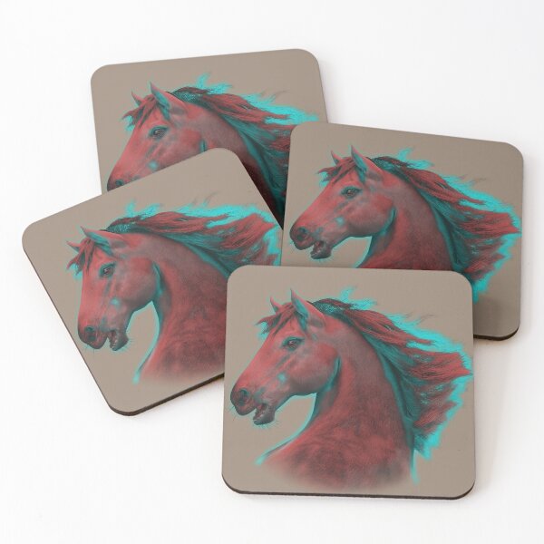 Item preview, Neon Stallion — Crimson Pulse designed and sold by Massimo Righi.