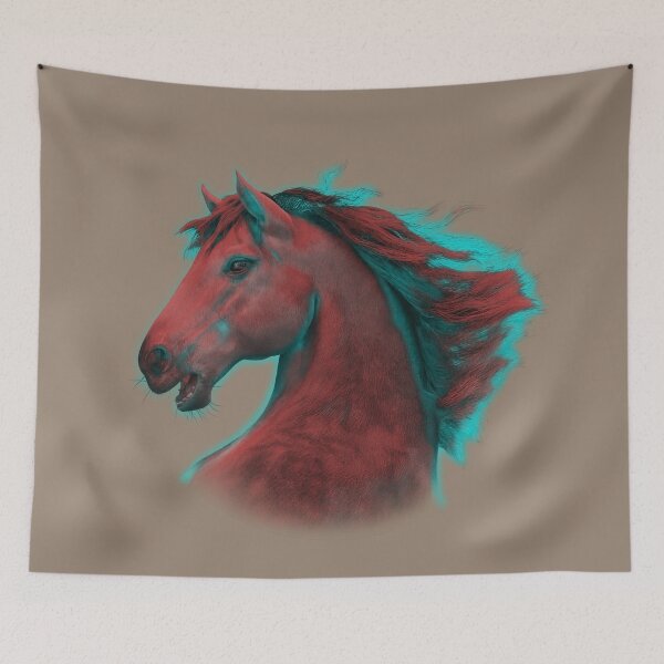 Item preview, Neon Stallion — Crimson Pulse designed and sold by Massimo Righi.