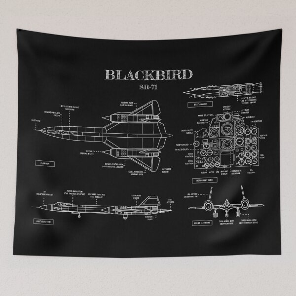 Item preview, Blackbird SR-71 (White Stencil - No Background) designed and sold by BGALAXY.