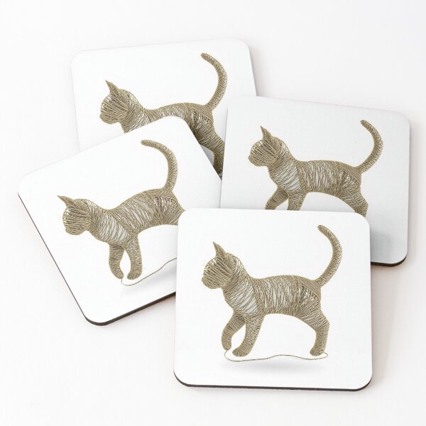 Item preview, Creative Cat Silhouette Made of Thread designed and sold by Wonderful Designs.