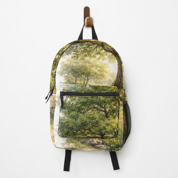 Item preview, Majestic oak – natural landscape illustration designed and sold by DrizzyV.