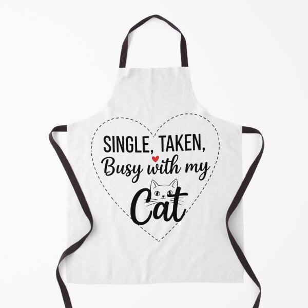Item preview, Funny Valentine Cat Lover • Single Taken Busy With My Cat designed and sold by Design_Your_Day.