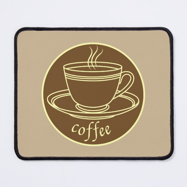 Item preview, Coffee cup outline in circle designed and sold by andbeldesign.