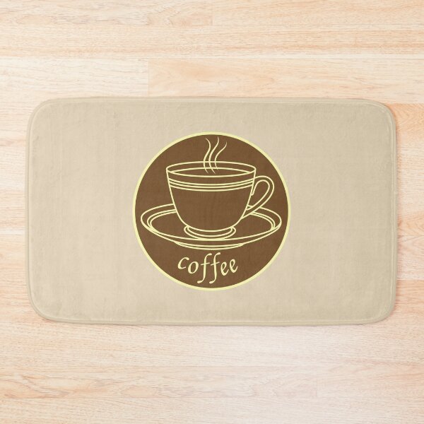 Item preview, Coffee cup outline in circle designed and sold by andbeldesign.