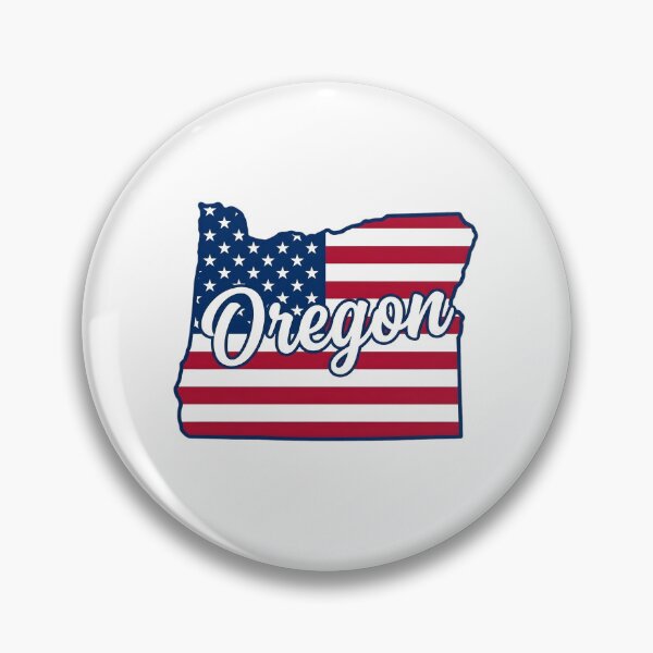 Item preview, Oregon State American Flag Outline – Patriotic  Pride Script designed and sold by Paper Drip.