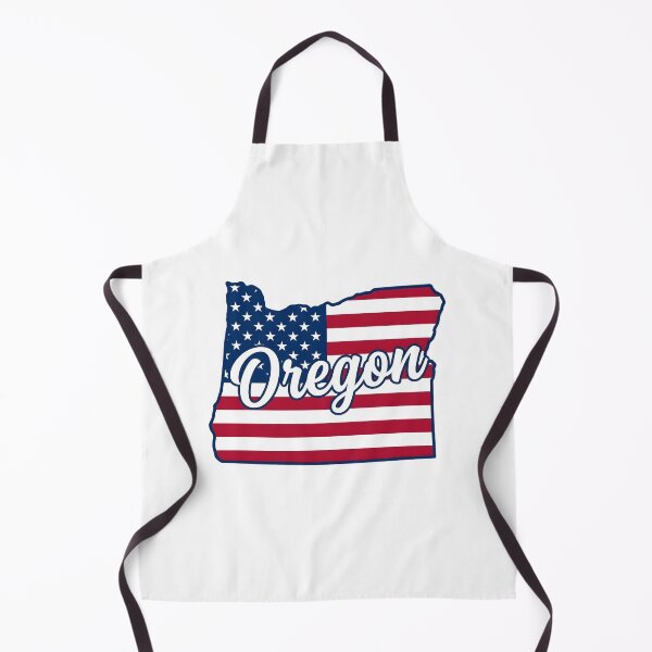 Item preview, Oregon State American Flag Outline – Patriotic  Pride Script designed and sold by Paper Drip.