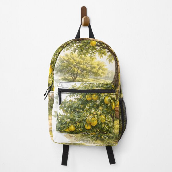 Item preview, Lemon tree in bloom – Mediterranean illustration designed and sold by DrizzyV.