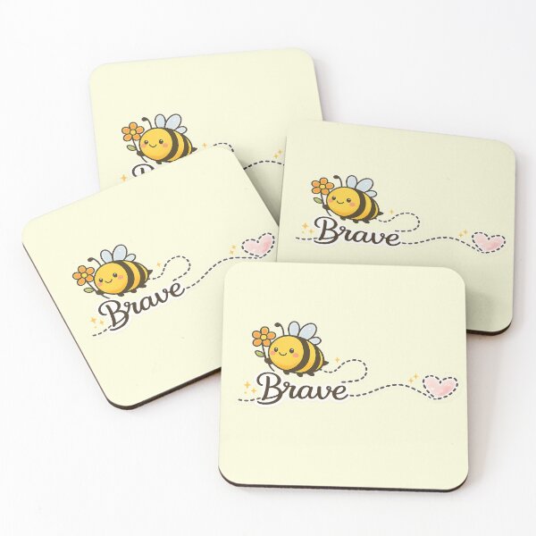 Item preview, Kawai Bee Brave inspiring uplifting gift idea designed and sold by TheScruffyGoose.