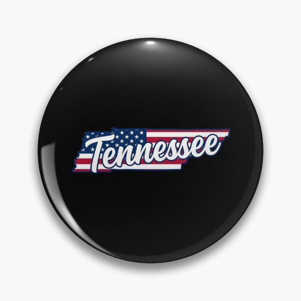 Item preview, Tennessee State American Flag Outline – Patriotic Pride Script designed and sold by Paper Drip.