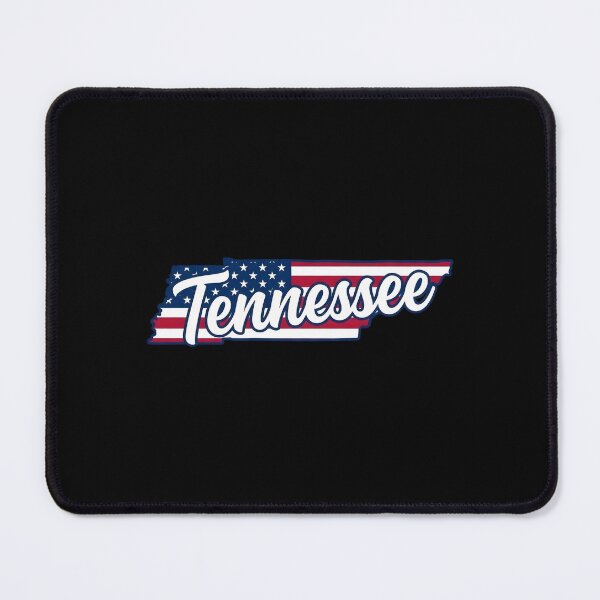 Item preview, Tennessee State American Flag Outline – Patriotic Pride Script designed and sold by Paper Drip.