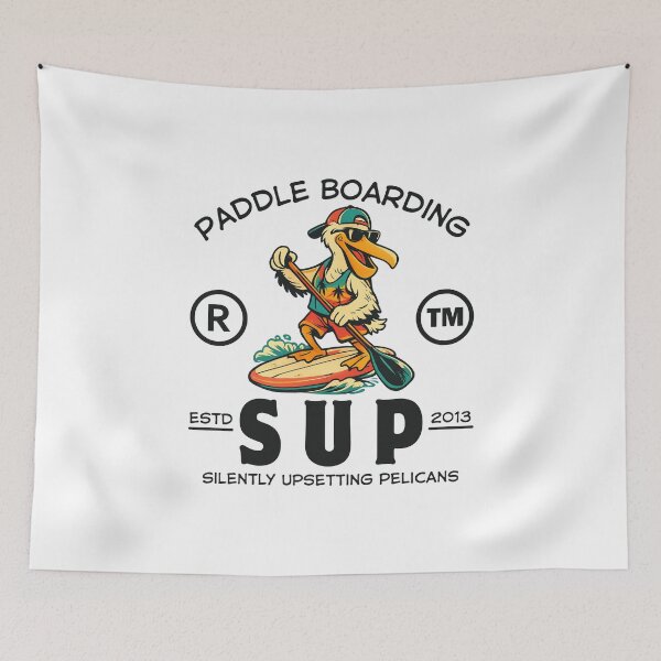 Item preview, Paddle Boarding : sup silently upsetting pelicans designed and sold by Peerless-Prime.