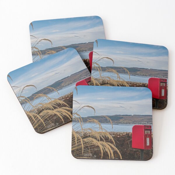 Item preview, Wemyss Bay Rural Red Post Box designed and sold by RJW Images.