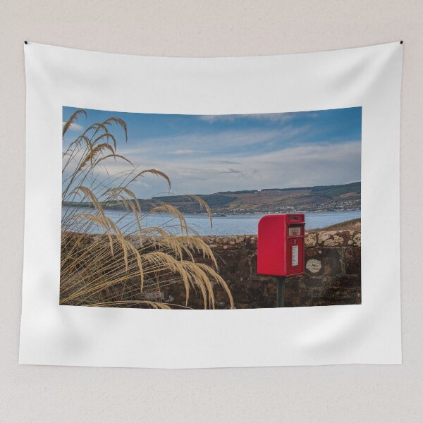 Item preview, Wemyss Bay Rural Red Post Box designed and sold by RJW Images.