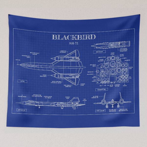 Item preview, Blackbird SR-71 (Blueprint) designed and sold by BGALAXY.