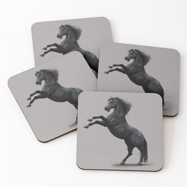 Item preview, Dark Stallion 3D Artwork– Powerful Rearing Stallion Art designed and sold by Massimo Righi.
