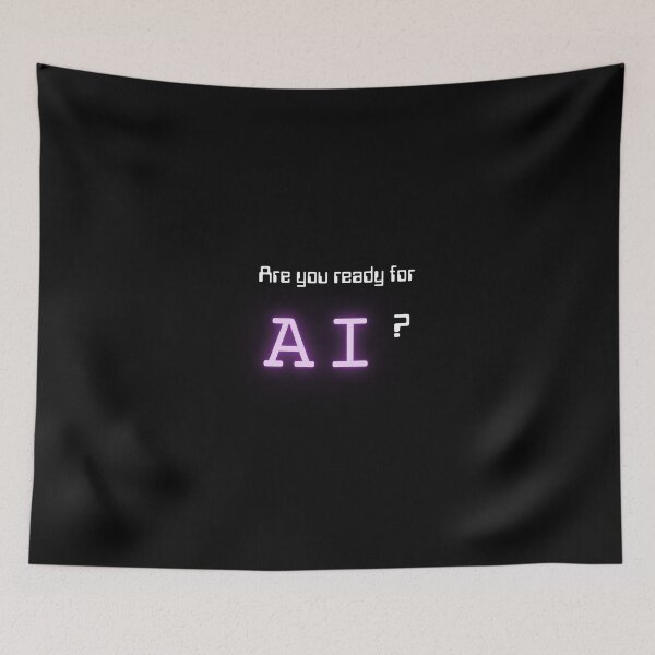 Item preview, AI Are you ready (Neon Purple) designed and sold by ProjectLui.