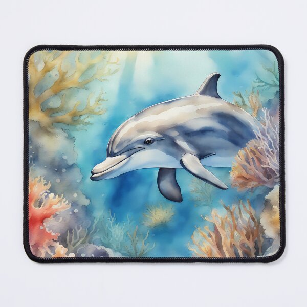 Item preview, Watercolour Dolphin designed and sold by CalmnessbyChoice.