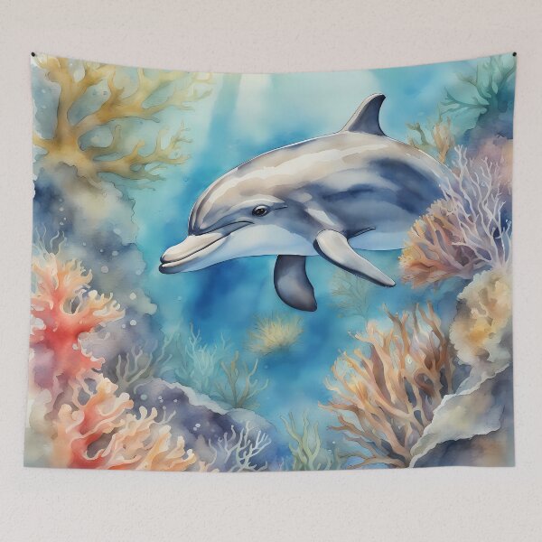 Item preview, Watercolour Dolphin designed and sold by CalmnessbyChoice.