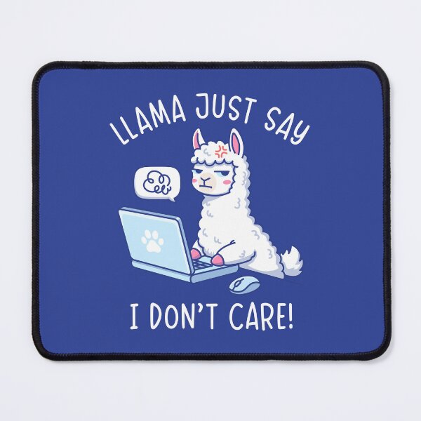 Item preview, Llama Just Say I Don't Care - Funny Llama Office Humor Pun Design designed and sold by Brogress Project.