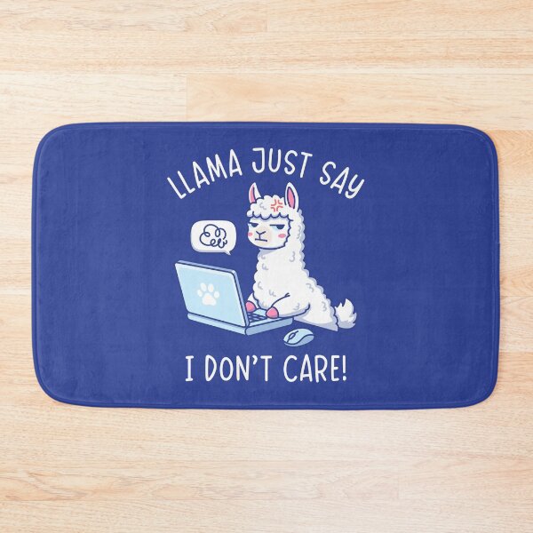 Item preview, Llama Just Say I Don't Care - Funny Llama Office Humor Pun Design designed and sold by Brogress Project.