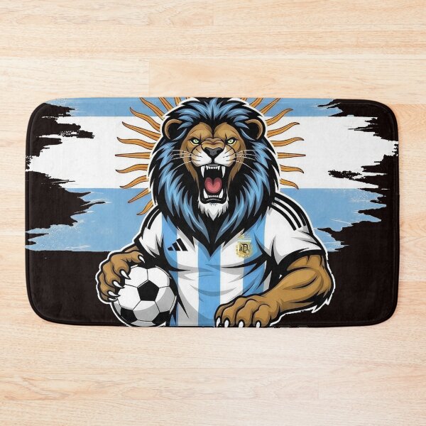 Artikelvorschau, Argentina Lion Football Mascot entworfen und verkauft von Majorprint.