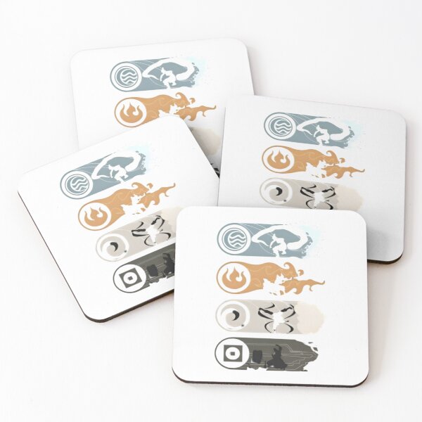 Item preview, Four Elements Avatar – Water Fire Air Earth Minimal Art designed and sold by Dyan4.