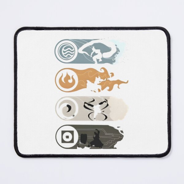 Item preview, Four Elements Avatar – Water Fire Air Earth Minimal Art designed and sold by Dyan4.