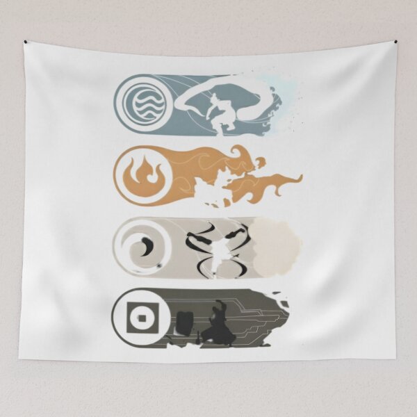 Item preview, Four Elements Avatar – Water Fire Air Earth Minimal Art designed and sold by Dyan4.