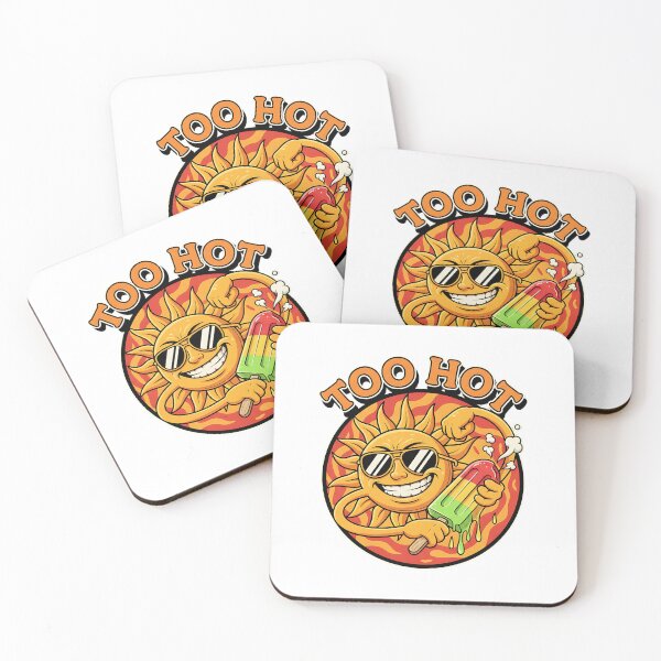 Item preview, Too Hot Retro Sun Mascot - Rubber Hose Summer Humor designed and sold by CELESTIAL©️.