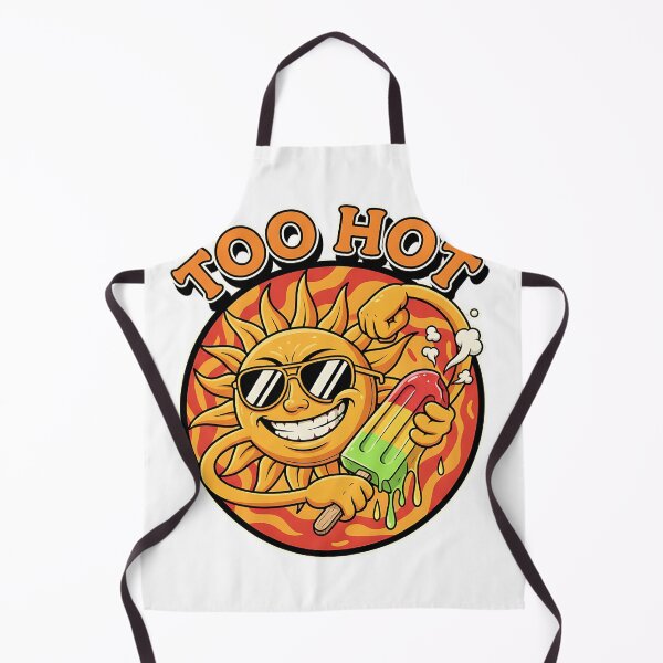 Item preview, Too Hot Retro Sun Mascot - Rubber Hose Summer Humor designed and sold by CELESTIAL©️.