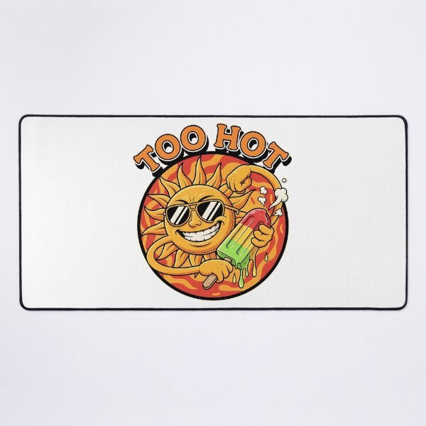 Item preview, Too Hot Retro Sun Mascot - Rubber Hose Summer Humor designed and sold by CELESTIAL©️.