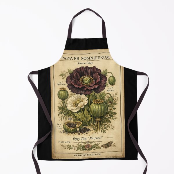 Item preview, Papaver Somniferum – Victorian Opium Poppy Plate designed and sold by Mouraludia.