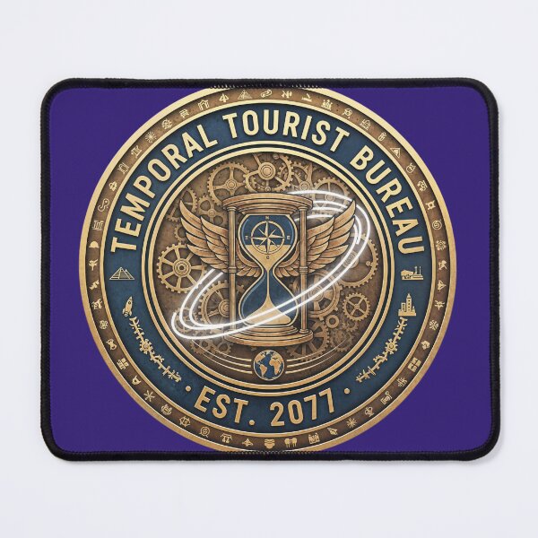 Item preview, Temporal Tourist Bureau insignia designed and sold by Fruit-Fletcher.