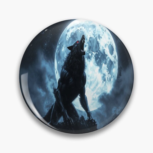 Artikelvorschau, Einsamer Wolf bei Mondaufgang entworfen und verkauft von NovaDigitalArt45.