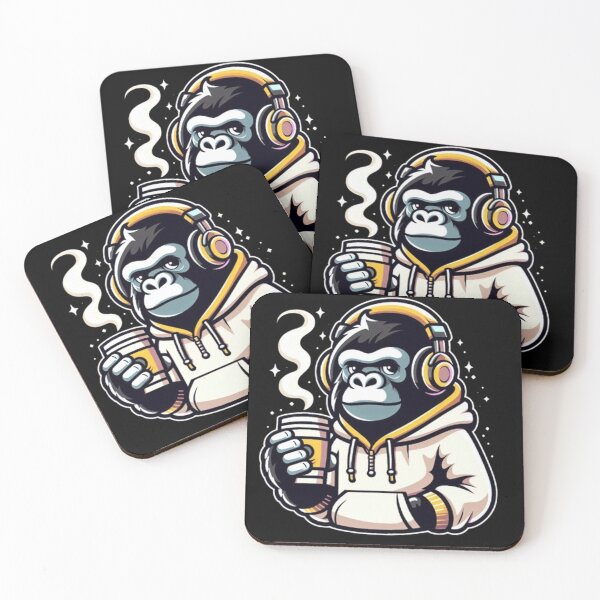 Item preview, Coffee Gorilla – Chill Vibes in Streetwear Style designed and sold by Dogandesighn.