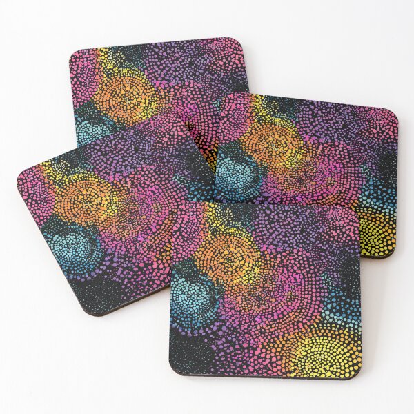 Item preview, Aboriginal Inspired Dot Art - Night Mirage designed and sold by GrinGalore.