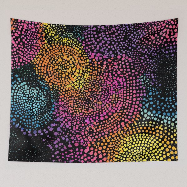 Item preview, Aboriginal Inspired Dot Art - Night Mirage designed and sold by GrinGalore.